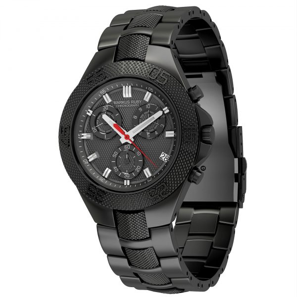 Markus Ruby Chronograph Black Steel -101